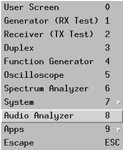 AUDIO ANALYZER OPTION (2975OPT15) The Audio Analyzer Option is a display of the audio