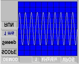Press the [RETURN] key or select Accept Options from the drop down menu. The spectrum analyzer should display the received signal.