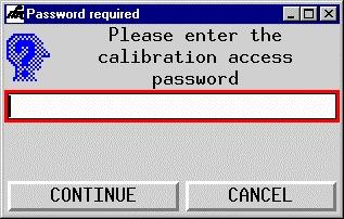CALIBRATIONS The 2975 calibration system is not accessible to the user without a password.