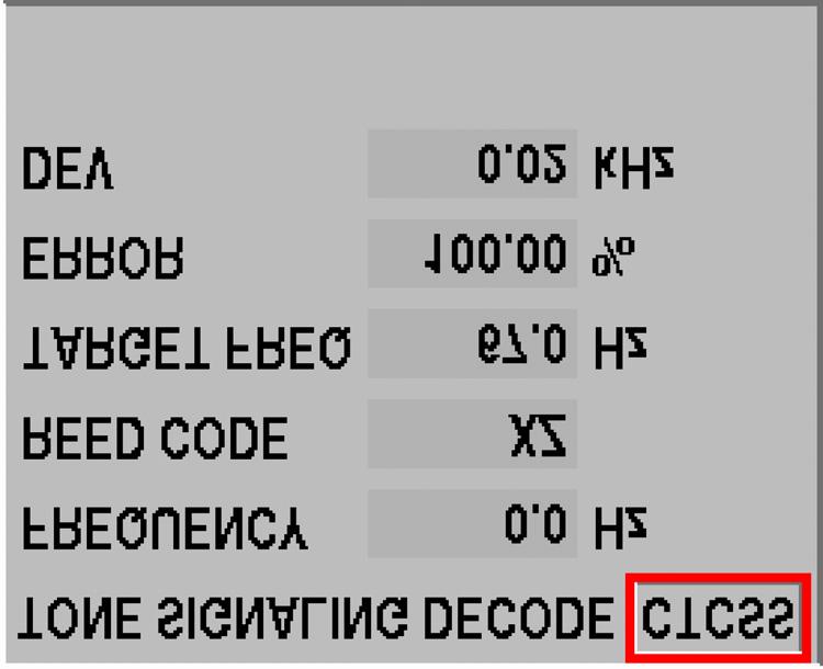 The CLEAR button resets the DTMF decoder and display fields to start a new set of readings.