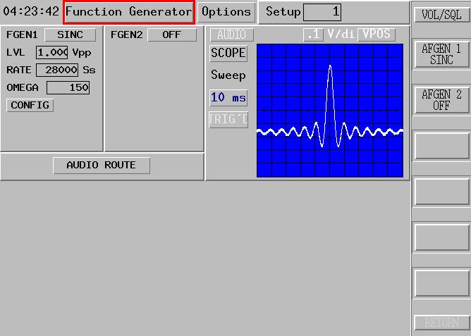 FUNCTION GENERATOR The FUNCTION GENERATOR within the 2975 has SINC [sin (x)/x] and ARB (arbitrary) waveform capabilities.
