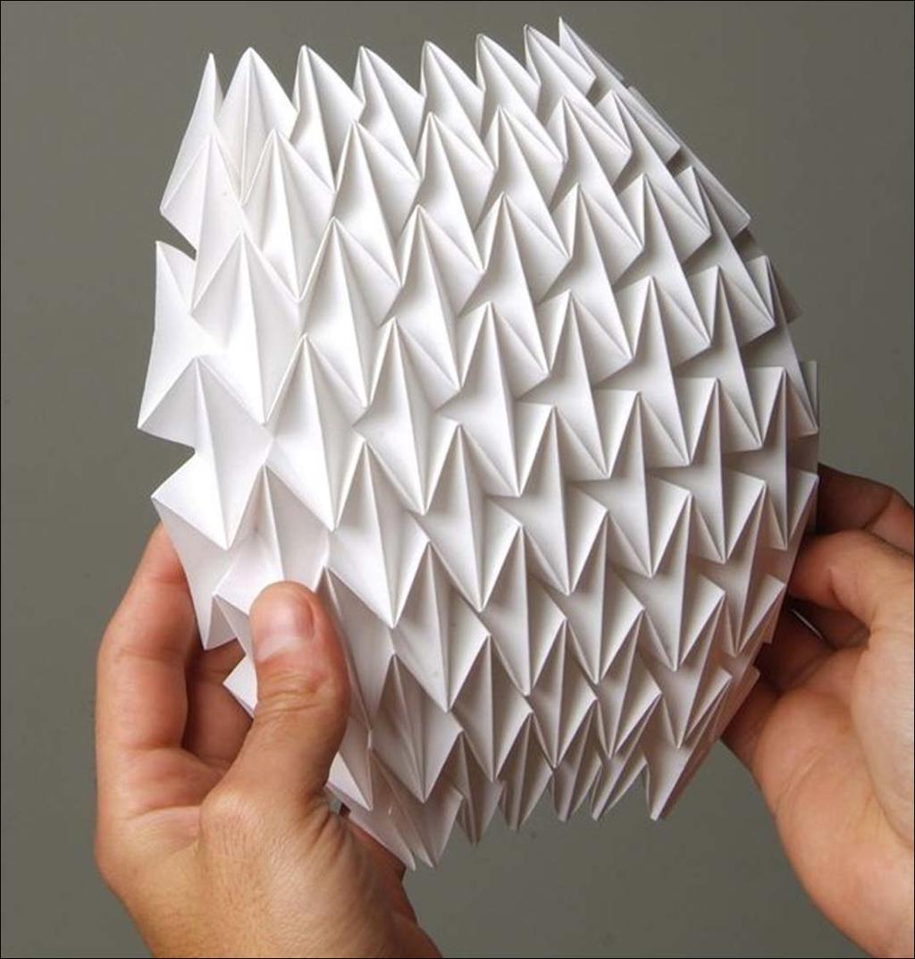 The project brief introduces students to the art folding paper,