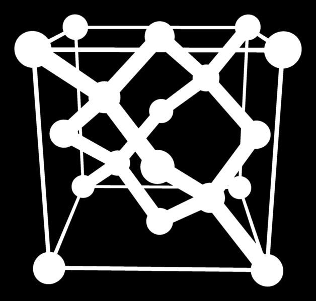 The unit cell is duplicated in all three directions that strap together in order to form a silicon crystal structure. Each of the Si atom is also has four closest neighbors [3].