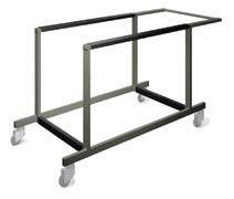 Frame Styles For convenient storage and movement of sectional tables fitted with Quickfit legs we offer a mobile trolley.