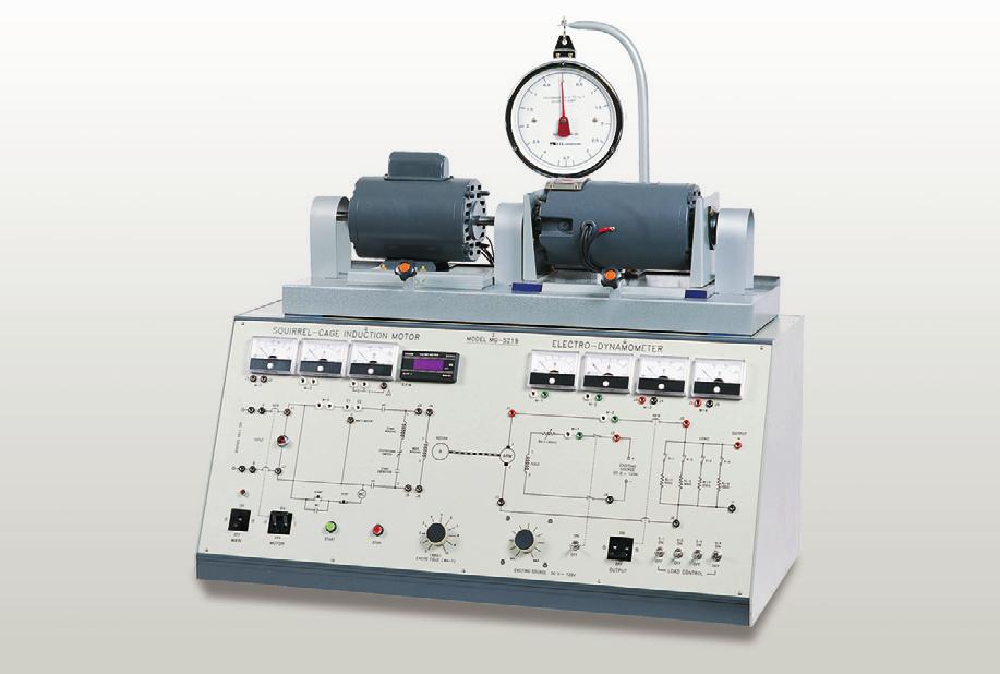Electrical Machine SQUIRREL CAGE INDUCTION MOTOR/ ELECTRO- DYNAMOMETER Torque and load characteristics measurement by Electro-dynamometer Start and load characteristics of squirrel cage induction