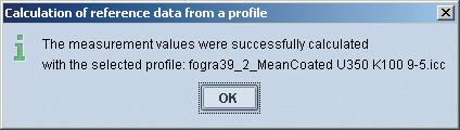 reference data from a profile to select a profile.