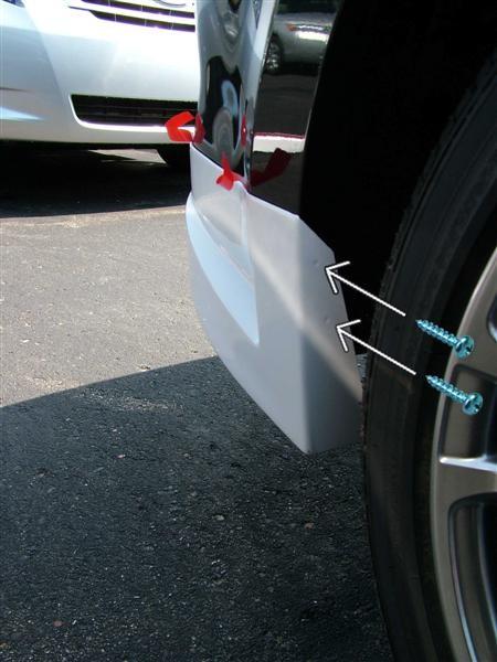 part. Using a helper, install part utilizing the exposed 2 sections of tape to allow you to line the GRIP part onto the stock fascia and right and left GRIP fascia