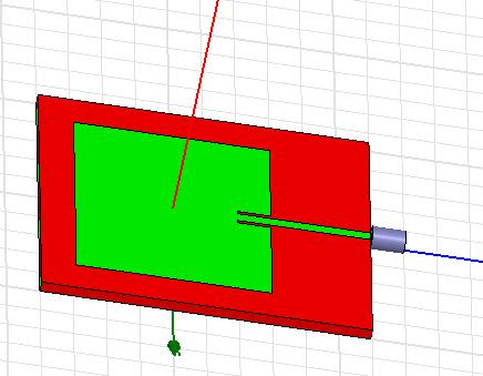 D. Structure Of Patch Antenna Design Design A Square Microstrip Patch Antenna for S-Band Application Figure 5. Feed micro strip antenna Figure 5.
