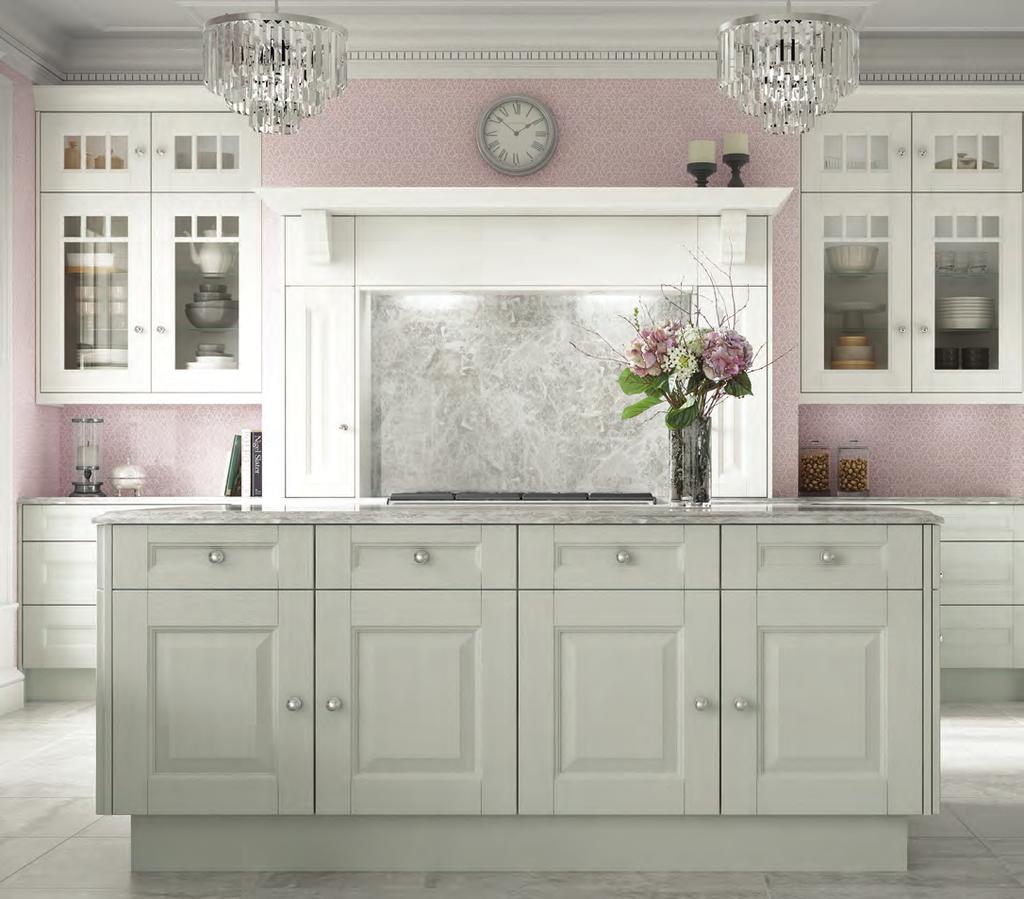 Bedale Dove Grey & Chalk White A unique and elegant kitchen finished