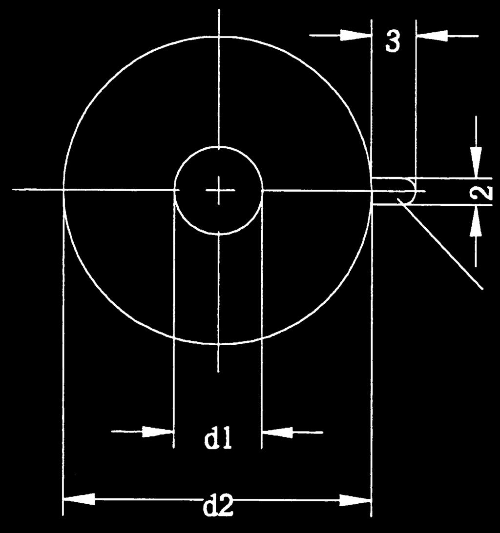 6.2. Disk-benders, disk-translators middle electrode contact Fig. 12 Dimensions of circular benders Fig.