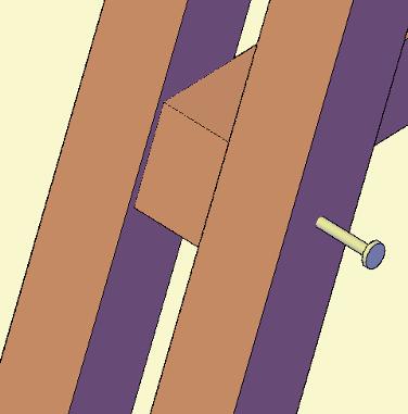 supports to the top of the frame legs with 2
