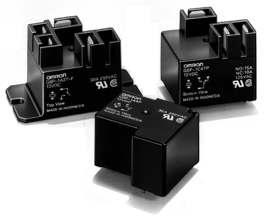 CB ower Relay Up to 30 A switching capacity in compact package. 2.