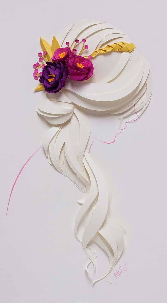 Here is a beautiful new variation of paper cutting and folding.