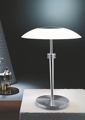 Halogen Table Lamp No. 6249/3 6249/3 Satin Nickel 6249/3 Polished Brass/Brushed Brass 470 ø16½ 550 21½ This table lamp of grandiose proportions is lit with three 60-Watt Halopin bulbs by Osram.
