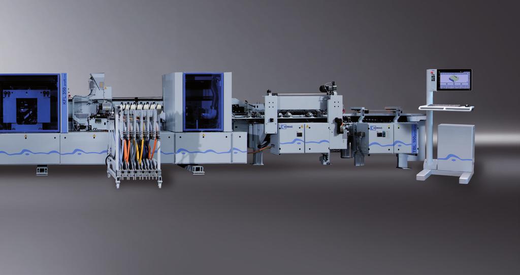Superlative transport system: The rolling block link chain of the K 350 takes care of precise workpiece