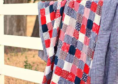 of each print in the collection plus 1 each of Navy Swiss Dot, Navy Swiss Dot Reversed, Red Swiss Dot, Red Swiss Dot Reversed, 1/8" Red Gingham, and 1/8" Navy Gingham.
