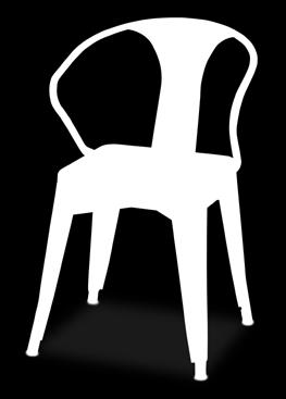 5"H CH002 Wendy Chair Clear Acrylic 15"L 20"D 36"H SCF Fusion Chair, White 19"L 21"D 32"H SCC Fusion Chair Clear, White 19"L 21"D 32"H SCE Fusion Chair