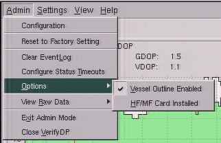 . The vessel outline can be chosen by right clicking the mouse on the background of the view, selecting the required outline from the list of standard and user defined vessel outlines.