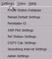 SETTINGS MENU The Settings menu allows for some basic configuration of the Verify DP software. Verify DP Settings Menu Only three of the menu options should routinely be modified by the user.