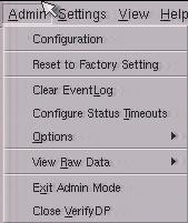 Administration Menu By default only three items appear in the main menu: Settings, View and Help.