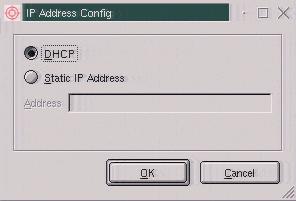Configure IP Address The IP Address Configuration dialog allows the user to configure the way that an IP address is assigned to the LD2.
