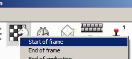 Now, first of all, hit F8 on your keyboard to run the application. You will just see 20 static objects at the top of the screen, not moving, not animating.