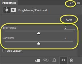 On the bottom of the panel, you will see an eye icon. Icon functions the same as the layers eye icon.