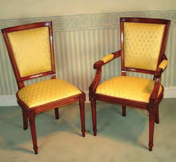 W 60cm (24 ) D 60cm (24 ) H 98cm (39 ) W 53cm (21 ) D 60cm (24 ) Carver chairs H 98cm (39 ) W 60cm (24 ) D 60cm (24 ) The
