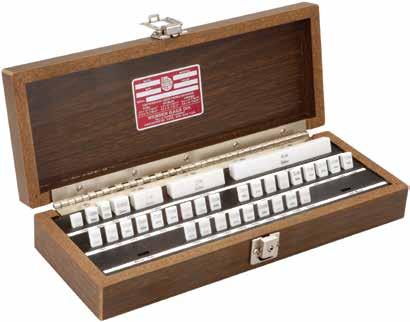 Gage Block Sets Rectangular Inch System Gage Block Sets, Individual Blocks and Accessories All sets are furnished in a handsome, rugged wood case for lasting protection INCH Rectangular croblox Gage