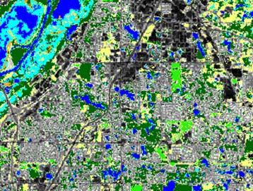 Impervious Surface Area Landsat classification of Eagan land cover and % impervious surface area % Im pervious