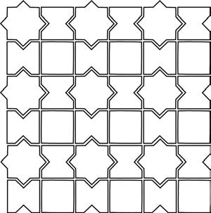 Price Group C Mosaics MO-4M1A 4 Mosaic Pattern #1A