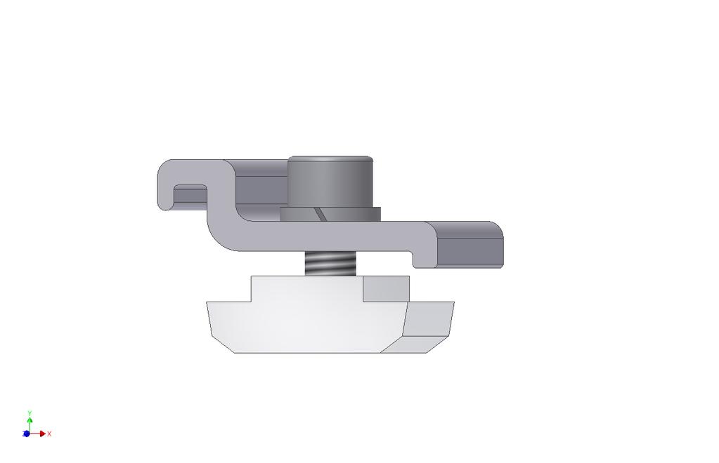 . Rail connector bracket pre-assembled Alternative to the installation of the rail connector bracket with straight rail nuts, you have the option of installing this to the cross connection with a