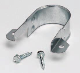 Two-Hole Side Mount CPVC Pipe Straps Application: The Two-Hole Side Mount CPVC Pipe Strap is designed to support pipe running perpendicular to the beam.