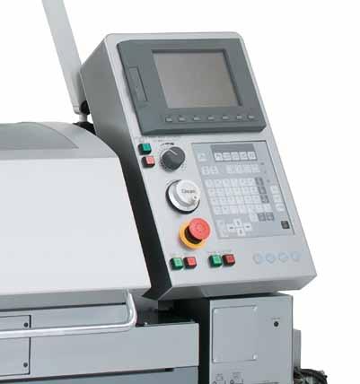 Fanuc 18iTB CNC control Cycle times shortened by high speed CNC processing The new Fanuc control unit 18iTB significantly reduces processing times.