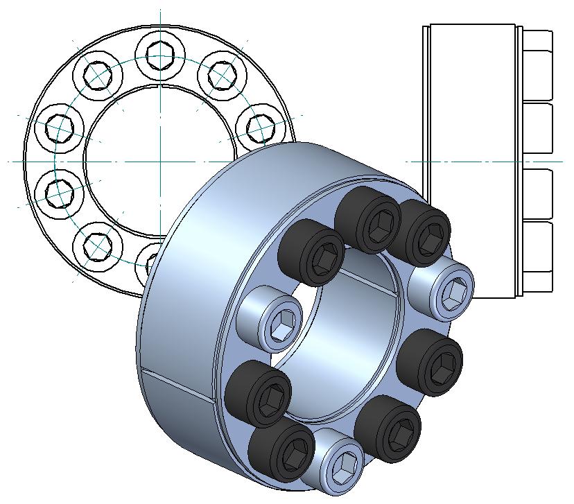 KBS 40 Locking Device is a frictionally engaged detachable shaft-hub connection