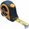 Drop-Forged Handled Hammer 35-210 25 Automatic Blade Lock Measuring Tape Blade automatically stays out when extended Push button for smooth blade retraction Comfortable, shock-resistant rubber grip