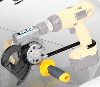 Ratcheting Cable Cutter Cuts hard drawn copper up to 400 KCMIL (MCM) and soft copper, aluminum and multiple conductor cable up to 600 KCMIL (MCM) Hardened steel blades ensure consistent cuts and