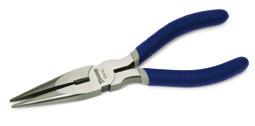 Long Nose Pliers with Side Cutter 23409 Bent Nose 6 1 /4 23411 Straight Nose 8 Jaws are polished with rust-protective coating.