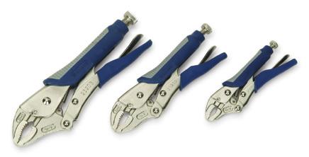 23201 5" Curved Jaw Locking Pliers with Cutter 23202 7" Curved Jaw Locking Pliers with