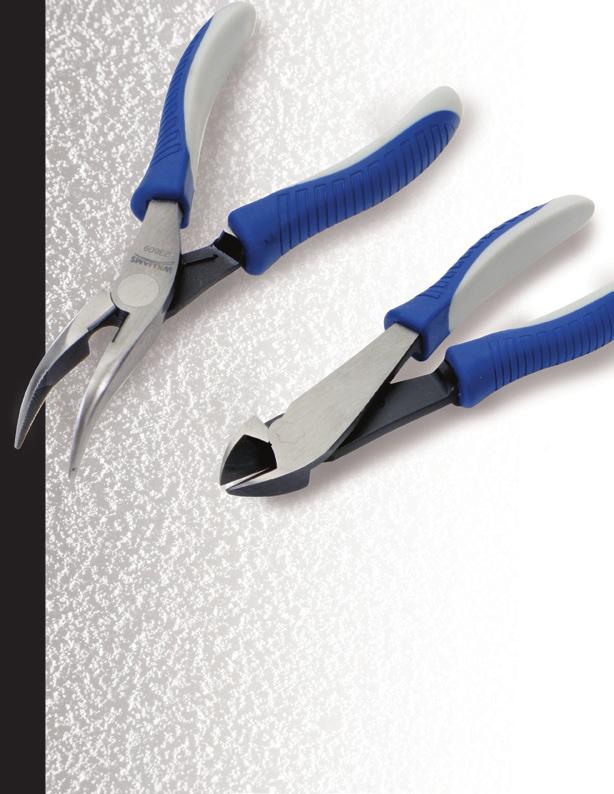 PILERS Long Nose Pliers With Side Cutter Comfortable two-component handles combine durability with a secure non-slip grip.