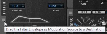 Assigning modulations means interconnecting modulation sources, like LFOs and envelopes, with modulation destinations, like pitch, cutoff, amplitude, etc.