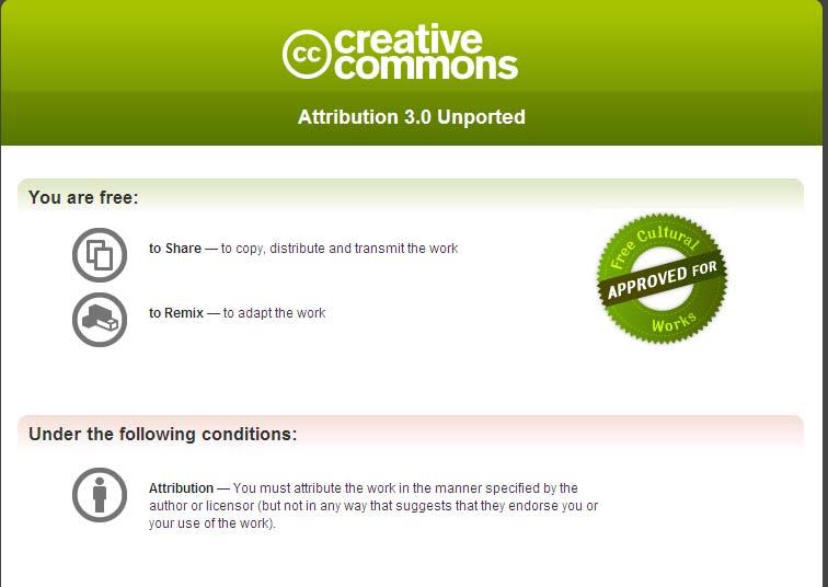 Eample: Creative Commons 1.