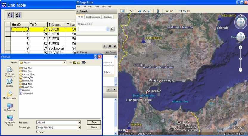 GIS Functions of SMS4DC Export of maps, overlays and