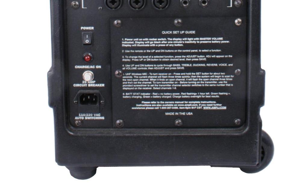 Display (A) RF - Radio Frequency Indicator (B) AF - Audio Frequency Indicator (C) ASC / IR Auto Channel Select