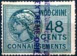 Connaissements tax stamps were similarly issued in strips (1905 issue) or separately but in a matching colour