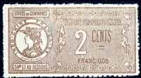 French Effets stamp ovpt 'DROIT / DE GREFFE / INDO-CHINE'. 10. 80c violet-brown... 5.00 1939.
