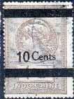 22a 1927. Quittances issue of 1910 with surcharge and with two thick bars over 'QUITTANCES' and the original value; the bars run the width of the stamp.