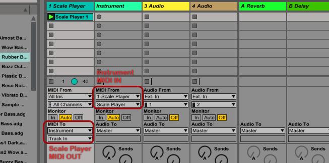 Example 2 - Ableton Live How to play Picture blow shows how some of the