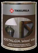 NOSTALGIA Wood Wax Wood wax for furniture and walls Water-based, tintable wood wax for interior wooden surfaces. Nostalgia Wood Wax contains natural carnauba and palm tree wax.