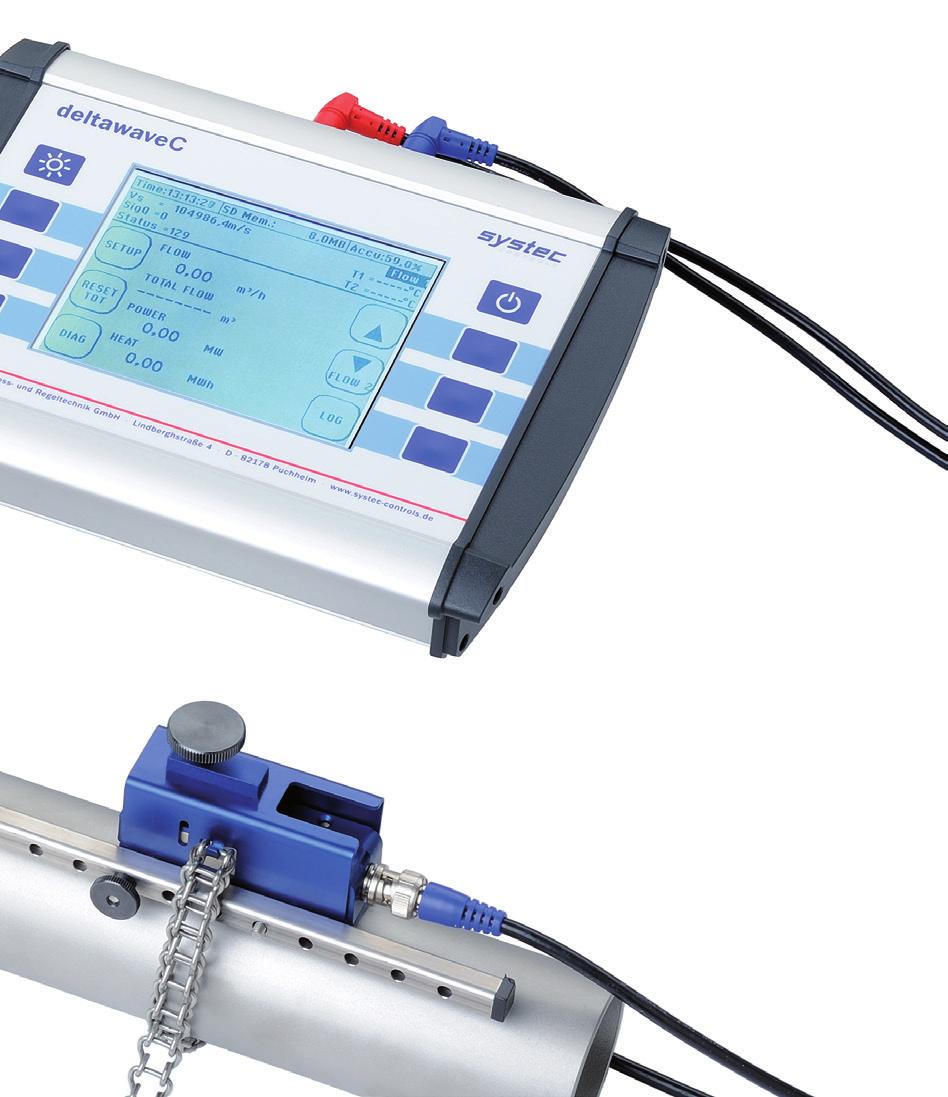 tawavec Highly precise and reliable flow measurement Large QVGA display, simple to use deltawavec-f Fast, secure transducer installation thanks to systec s Quickmount technology deltawavec-p The